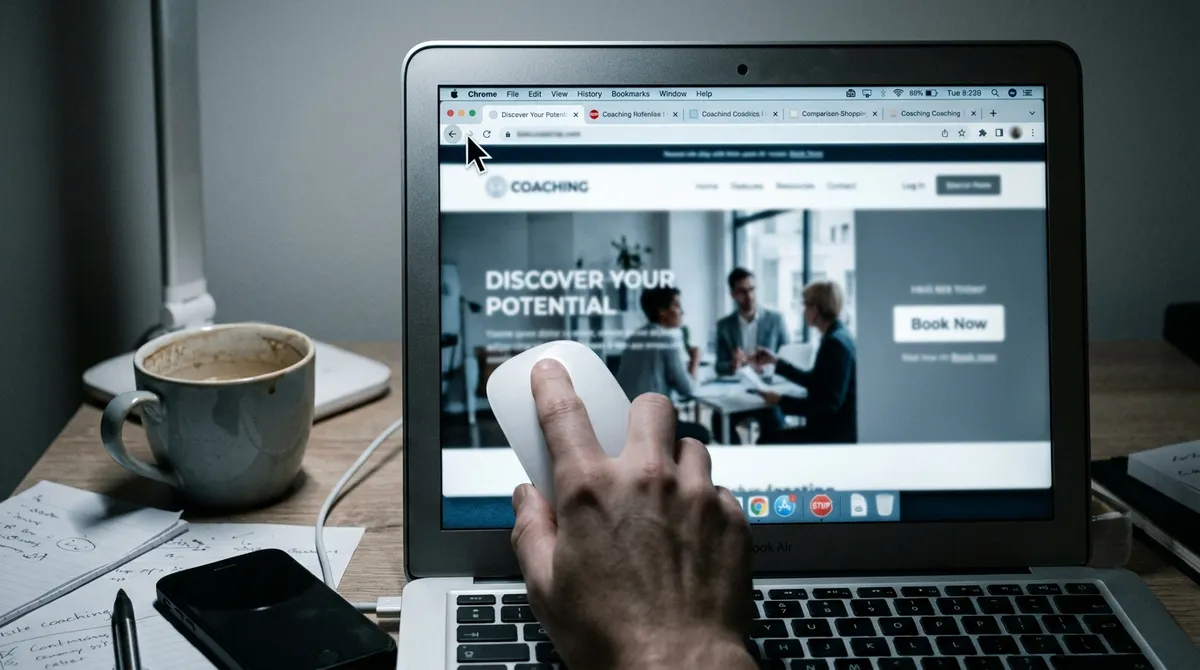 Coaching-Website: mehr Kunden trotz null Anfragen