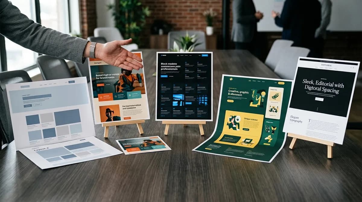 Agentur-Pitch: 5 Design-Varianten statt 1 Mockup