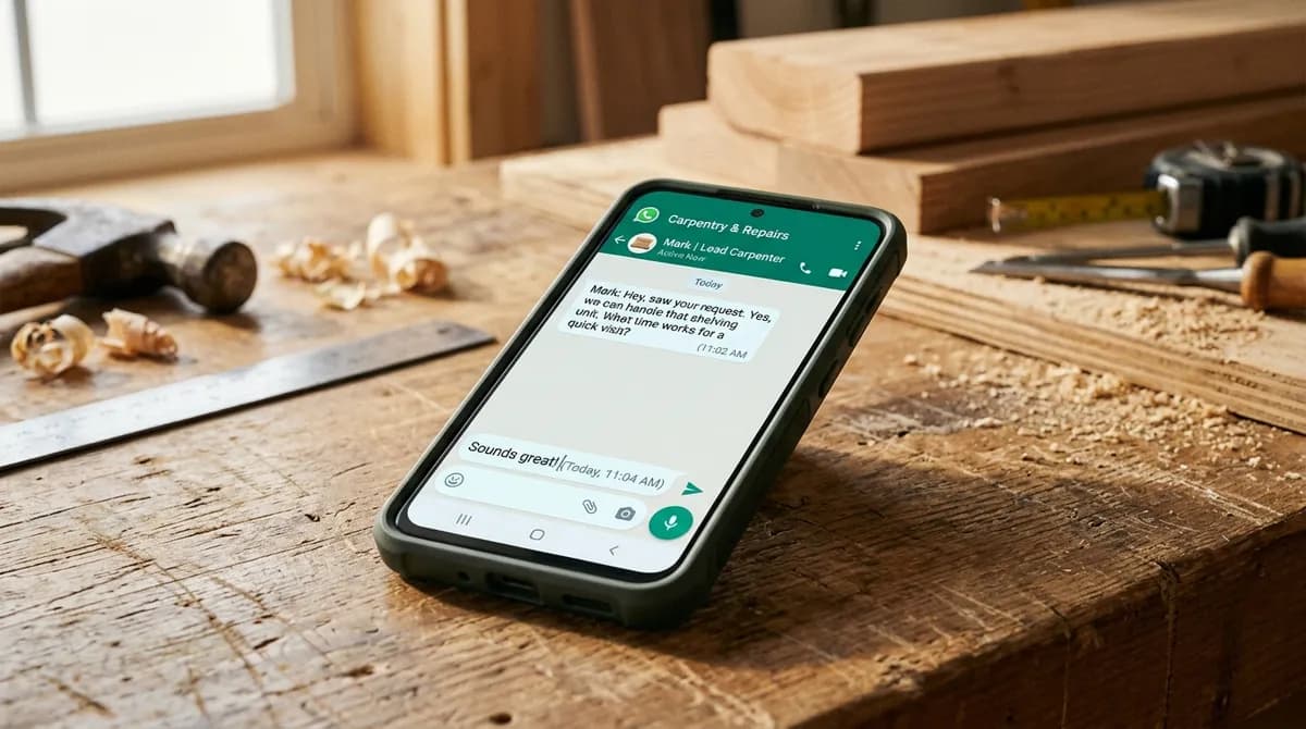 Kontakt sichtbar: Telefon und WhatsApp statt Formular