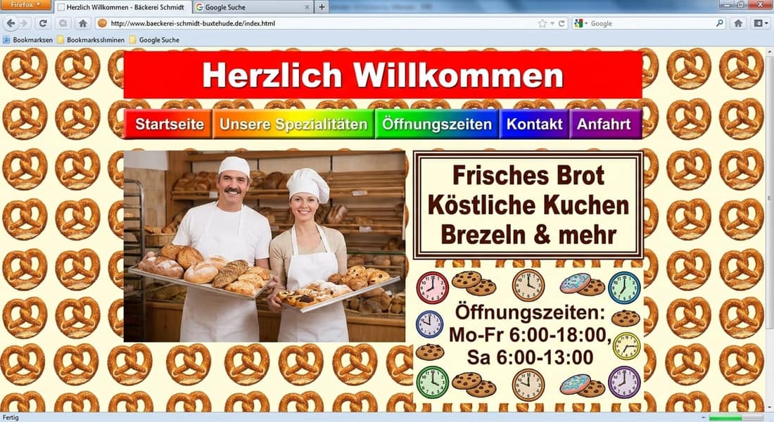 Bäckerei vorher